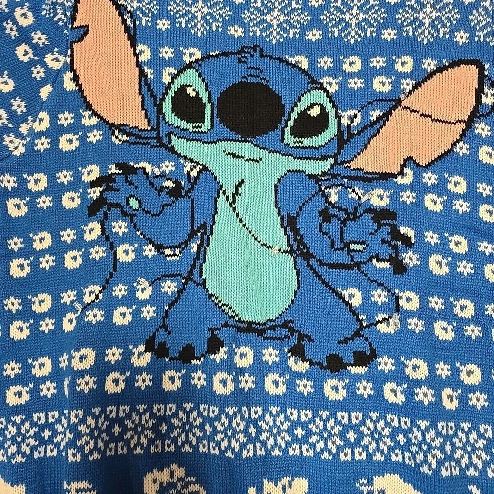 Disney Stitch Light Up Holiday Sweater Christmas New Year Free Shipping New Lilo